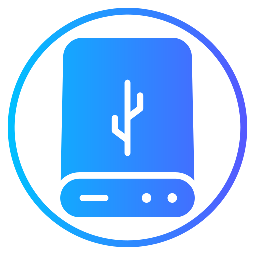 almacenamiento externo icono gratis