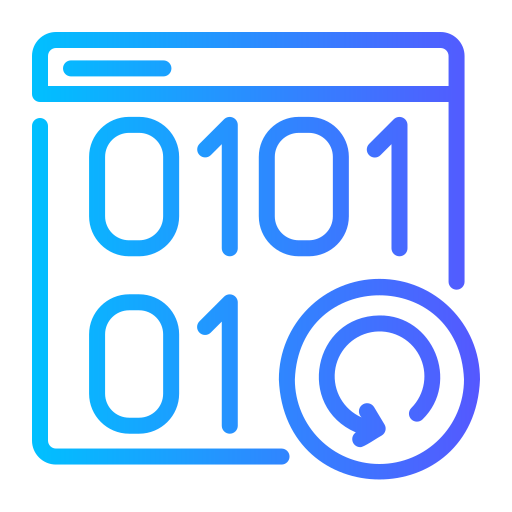 código binario icono gratis