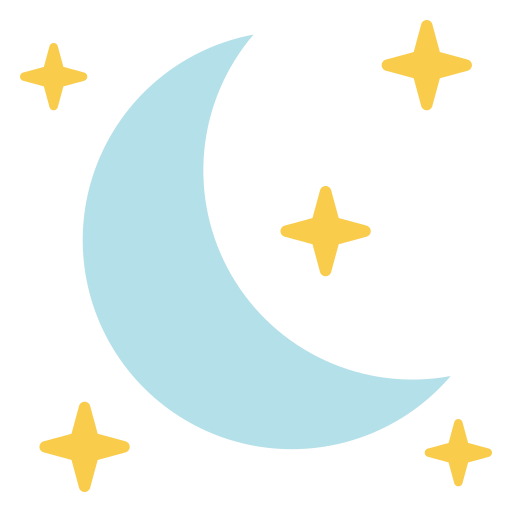 luna creciente icono gratis