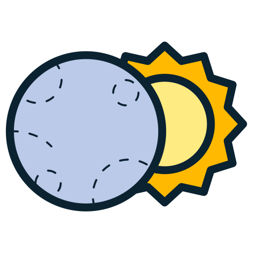 eclipse solar icono gratis