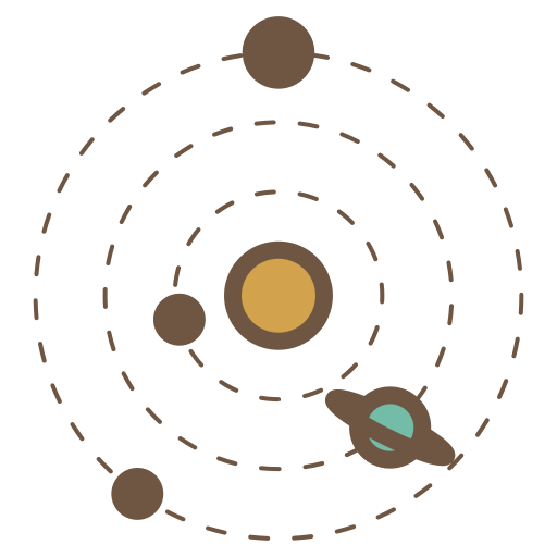sistema solar icono gratis