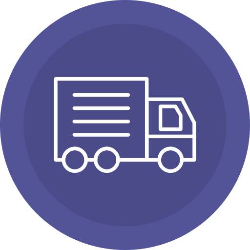 camión de reparto icono gratis