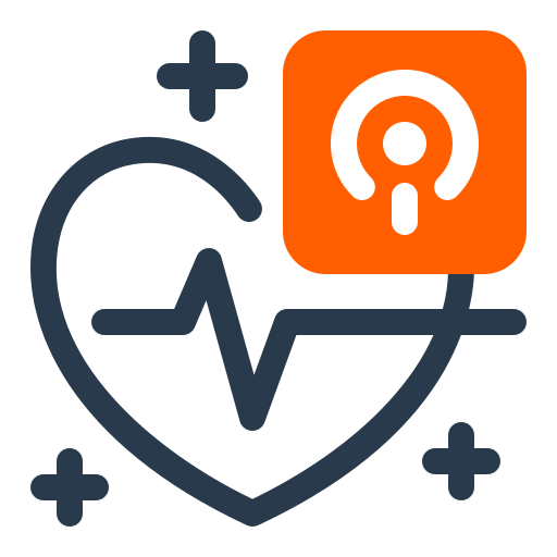 pódcast de salud icono gratis