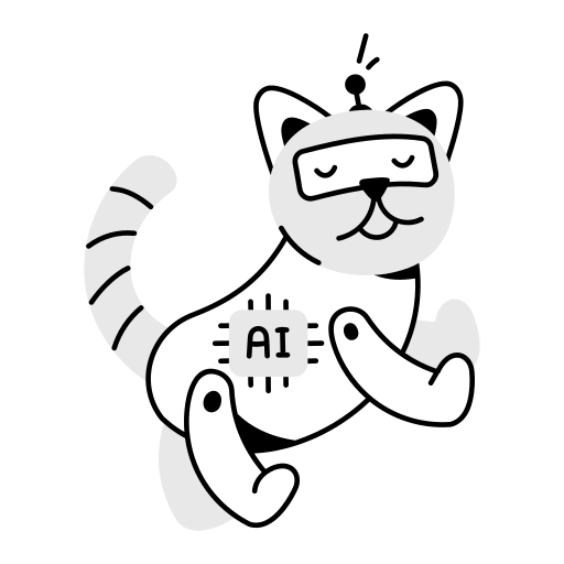 gato robot icono gratis