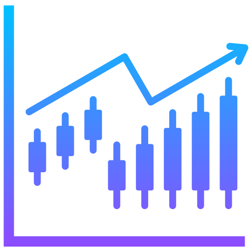 gráfico de velas icono gratis