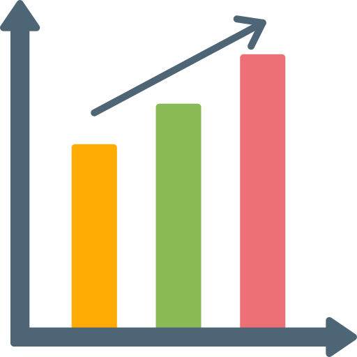 gráfico de barras icono gratis