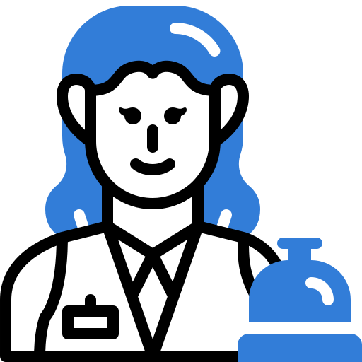 recepcionista icono gratis
