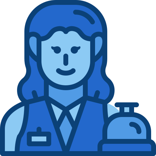 recepcionista icono gratis