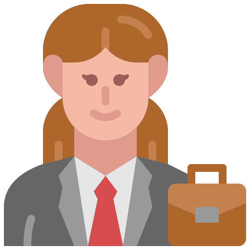 mujer de negocios icono gratis