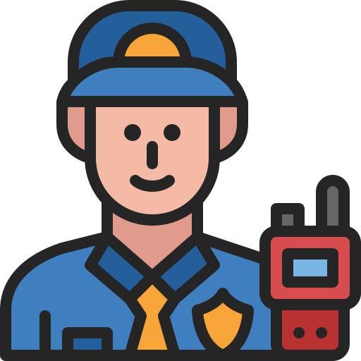 Security guard free icon
