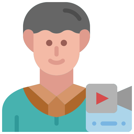 Vlogger free icon Vlogger free icon