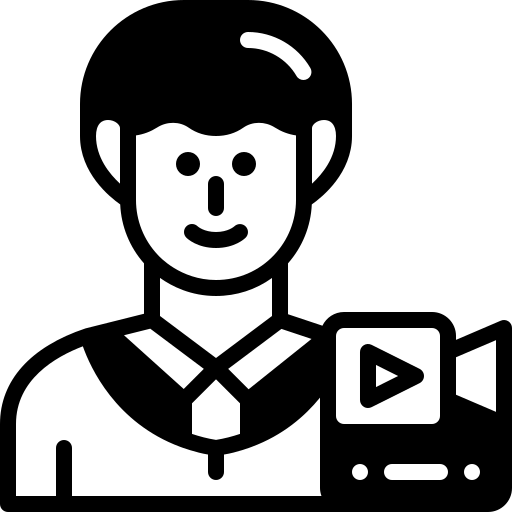 Vlogger free icon Vlogger free icon