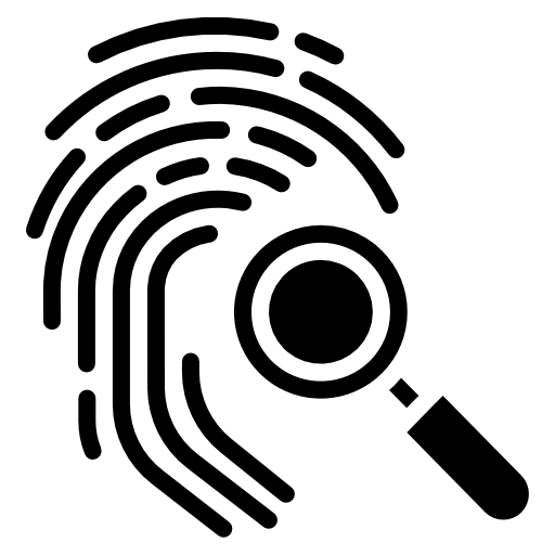 huella dactilar icono gratis