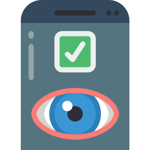 escaneo de ojos icono gratis