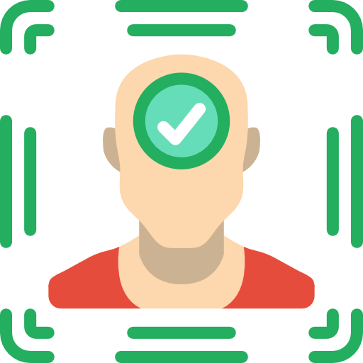 Facial recognition free icon Facial recognition free icon