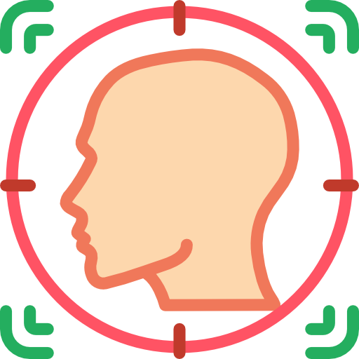 Facial recognition free icon Facial recognition free icon