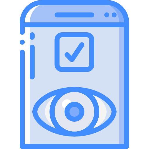 escaneo de ojos icono gratis
