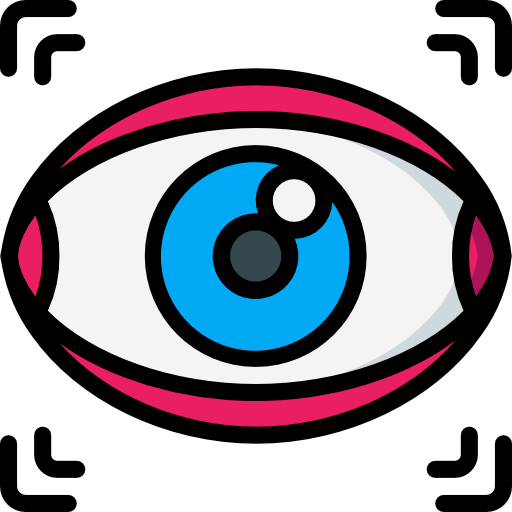 escaneo de ojos icono gratis