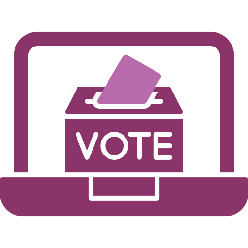 votación en línea icono gratis