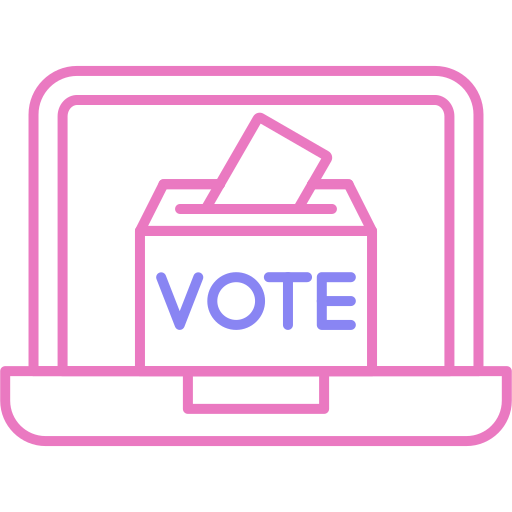 votación en línea icono gratis