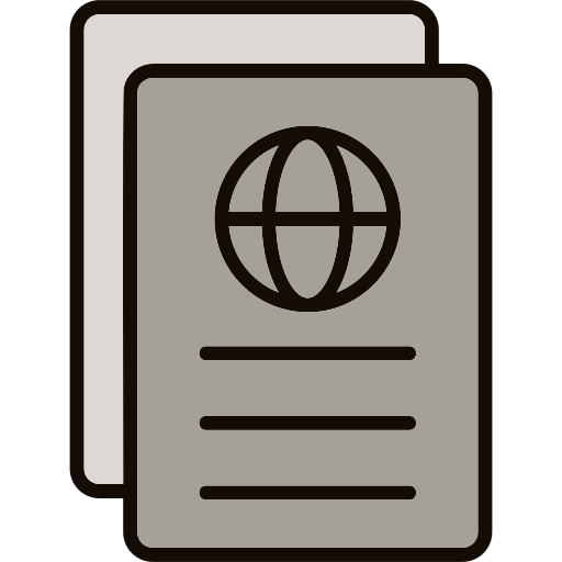 pasaporte icono gratis