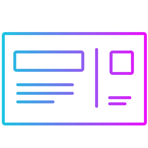 Postcard free icon