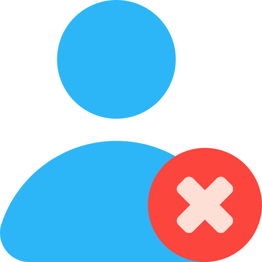 Delete friend free icon Delete friend free icon