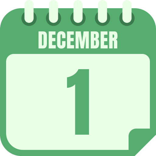 diciembre 1 icono gratis