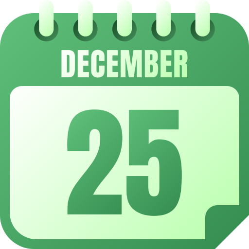 25 de diciembre icono gratis