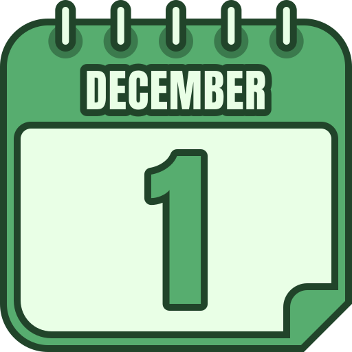 diciembre 1 icono gratis