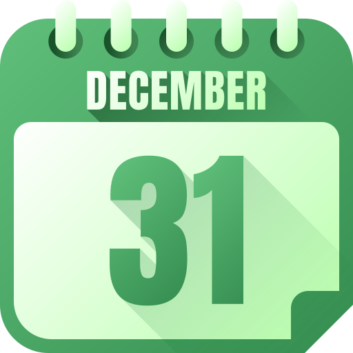 31 de diciembre icono gratis