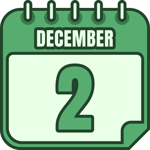 2 de diciembre icono gratis