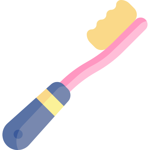 Toothbrush Kawaii Flat icon