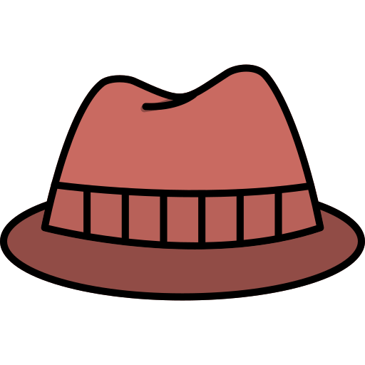 sombrero de fieltro icono gratis