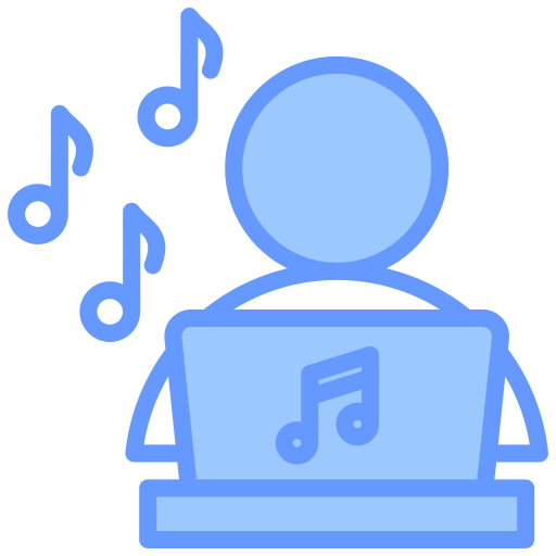 escuchando música icono gratis