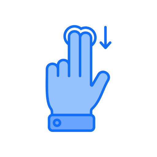 Swipe down free icon