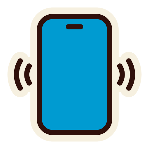 vibración del teléfono icono gratis