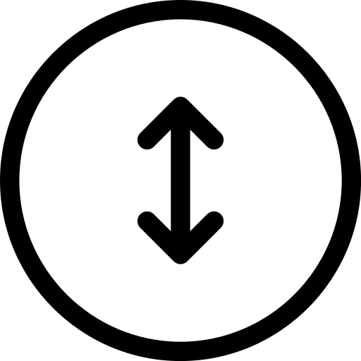 Up and down arrow free icon