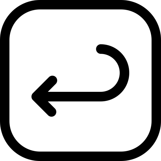Turn left free icon