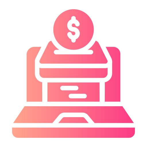 Online donation free icon