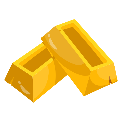 lingotes de oro icono gratis