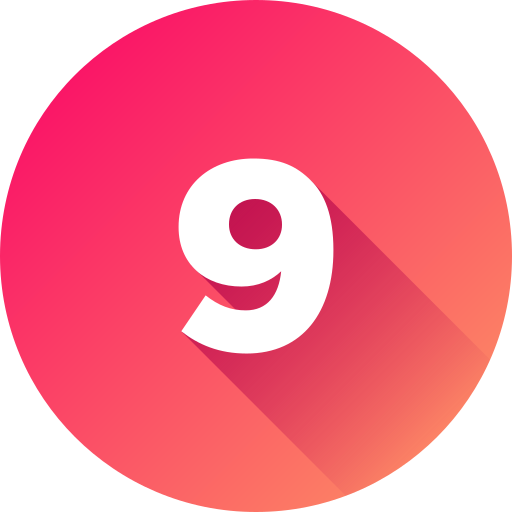 nummer 9 kostenlos Icon nummer 9 kostenlos Icon