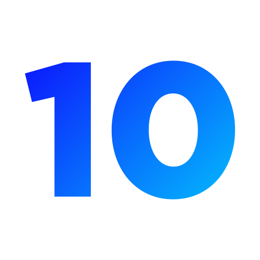 nummer 10 kostenlos Icon nummer 10 kostenlos Icon