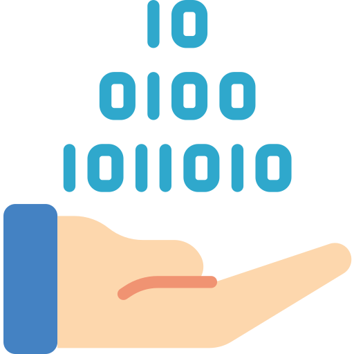 código binario icono gratis