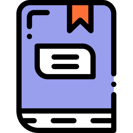 Book Detailed Rounded Lineal color icon