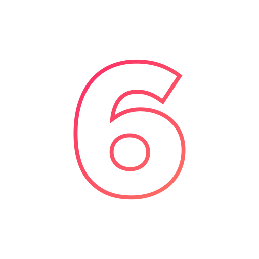 nummer 6 kostenlos Icon nummer 6 kostenlos Icon