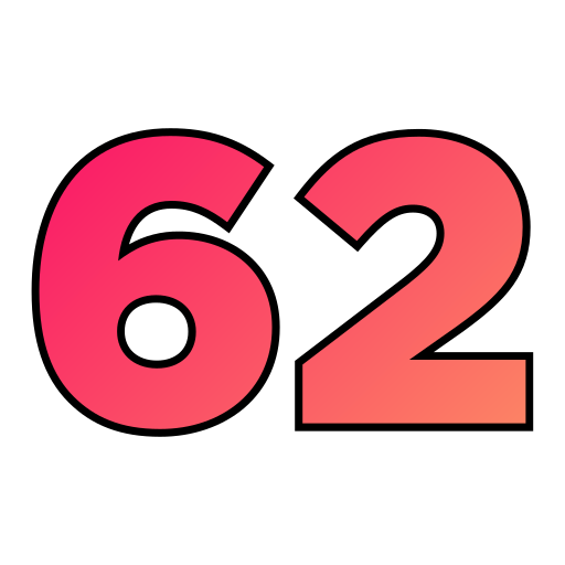 62 Icône gratuit 62 Icône gratuit