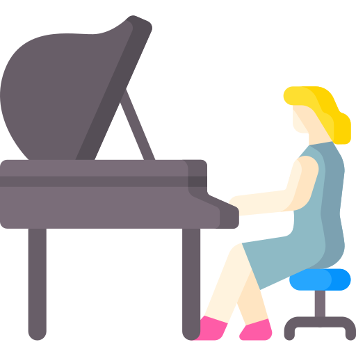 pianista icono gratis