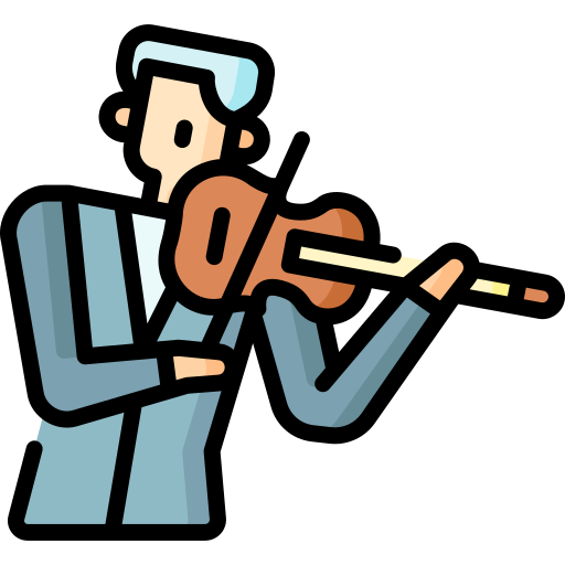 violinista icono gratis