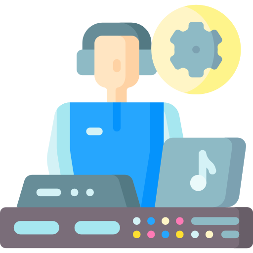 ingeniero de audio icono gratis